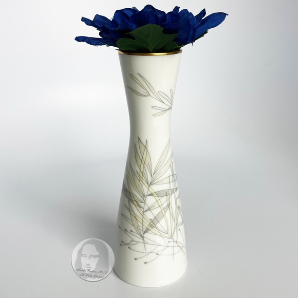 Rosenthal Bud Vase Home Decor Mod Grasses Leaves 60s Mid Century Modern MCM - Picture 7 of 11
